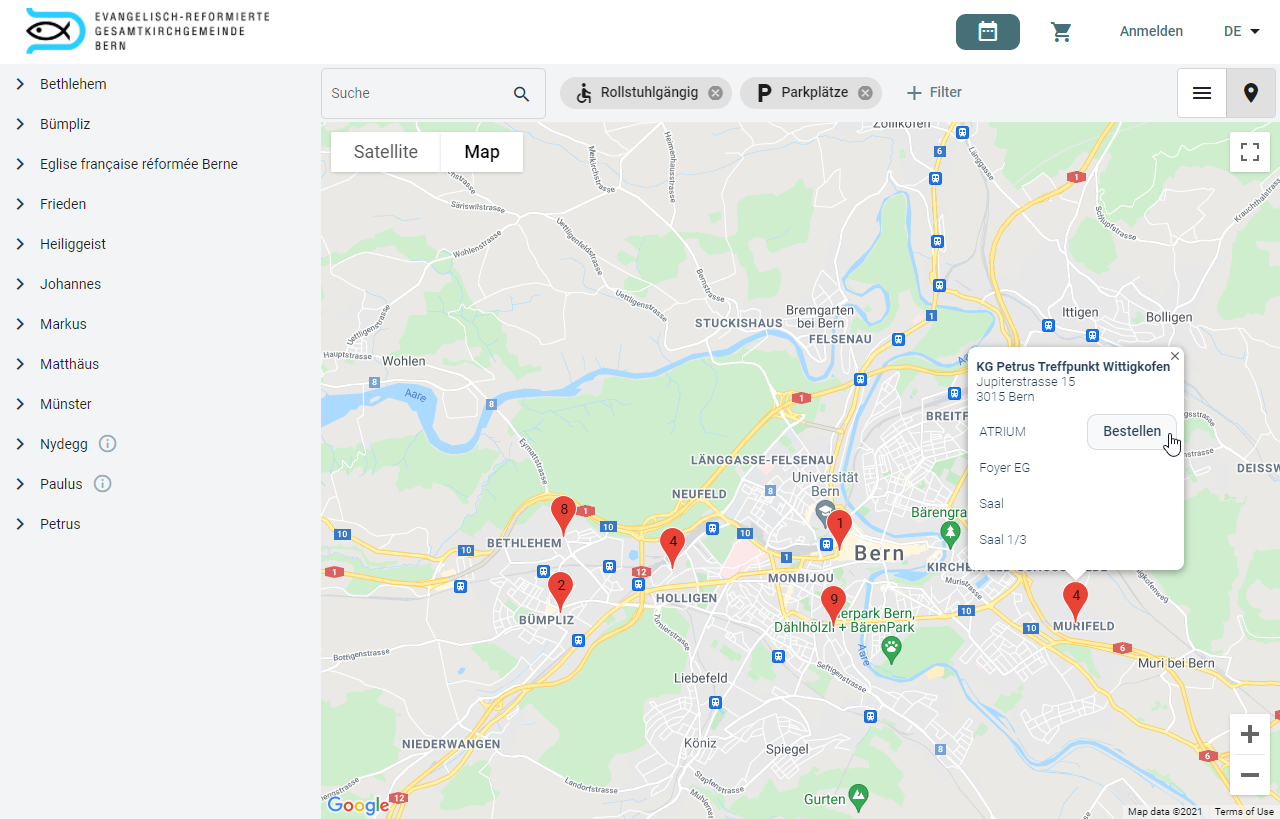 2reserve-Raumreservationssystem-Google-Maps